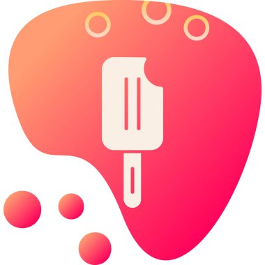 Basit boya silindiri simgesi, vektör illüstrasyonu