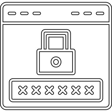 güvenli simge vektör illüstrasyonu