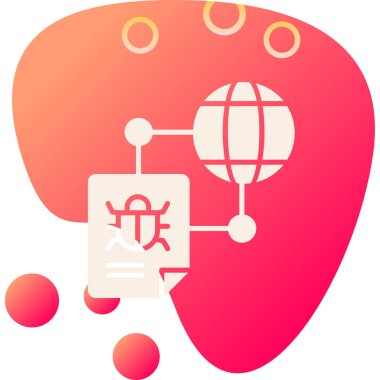 Beyin. Web simgesi basit illüstrasyon