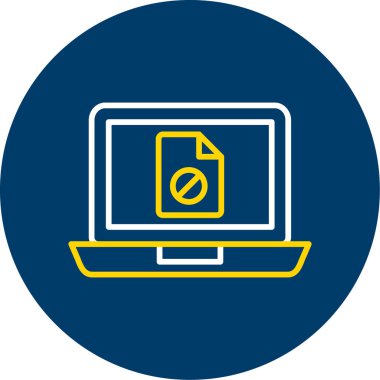 Web simgesi. Dizüstü bilgisayarın vektör çizimi