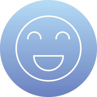 gülen yüz vektör simgesi