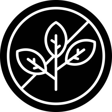 Glütensiz ağ simgesi, vektör illüstrasyonu