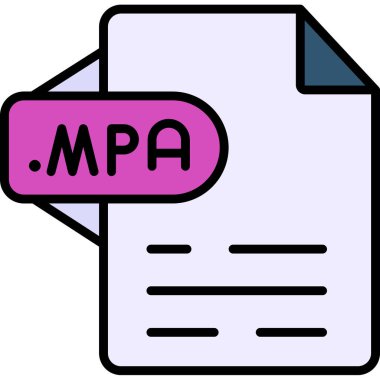 Dosya simgesinin vektör illüstrasyonu