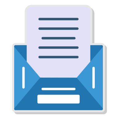 Belge. Web simgesi basit illüstrasyon