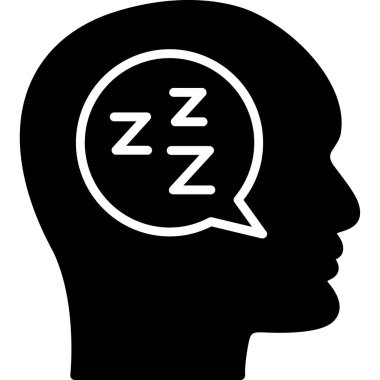 İnsan beyni düşünme simgesi