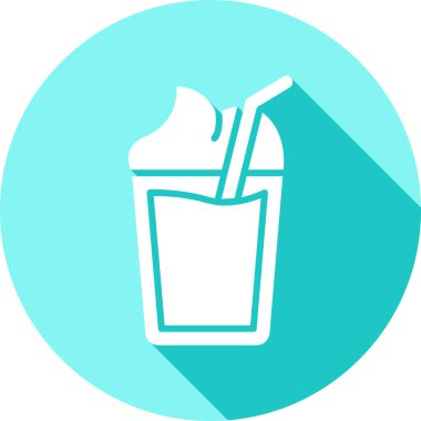 Kokteyl. Web simgesi basit illüstrasyon