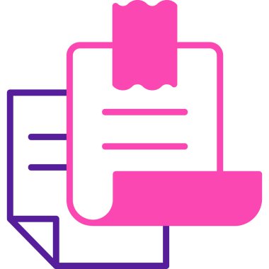 Belge. Web simgesi basit illüstrasyon