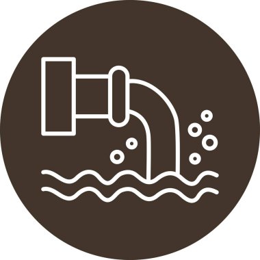 Musluk ikonu. vektör illüstrasyonu