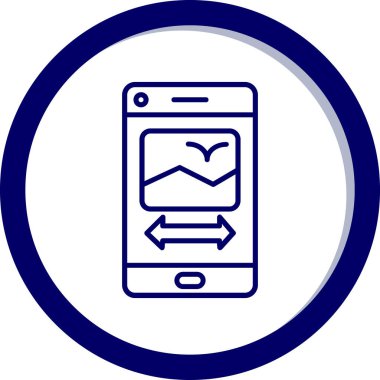 Cep telefonu. Web simgesi basit illüstrasyon