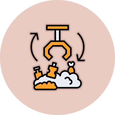 Şehirde modern bir binanın vektör simgesi