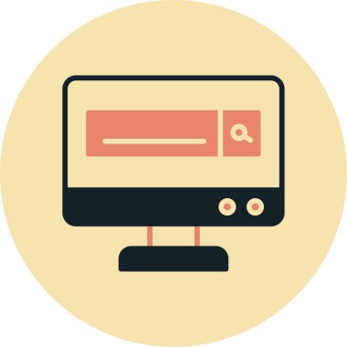 seo modern simgesinin vektör illüstrasyonu