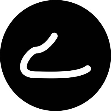 Tek bir izole simgenin vektör illüstrasyonu