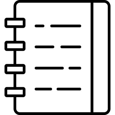 kitap simgesi vektör illüstrasyonu