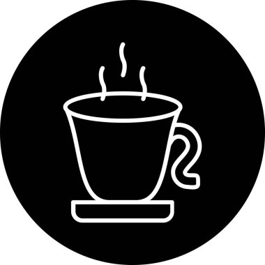 kahve ikonu vektör illüstrasyonu