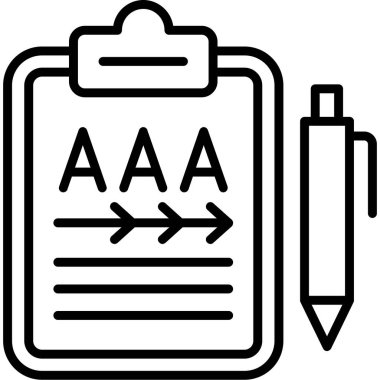 Belge simgesinin vektör illüstrasyonu