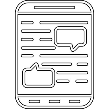 Akıllı telefon simgesi resim vektör illüstrasyon tasarımı içeren ileti