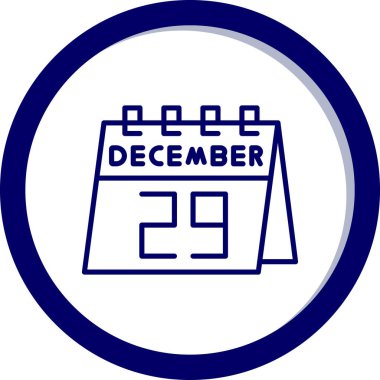 Takvim glifleri simge tasarımı