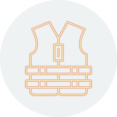 Mutfak önlüğü simgesi, vektör çizimi