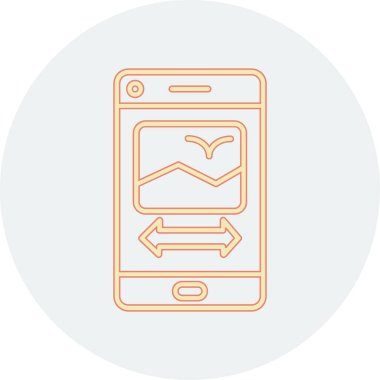 Mobil kutsal kişilerin resmi, vektör çizim