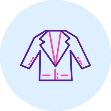 Ceket simgesinin vektör illüstrasyonu