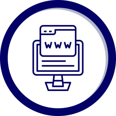 Ağ simgesi. Web simgesi