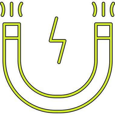 bir mıknatısın vektör simgesi