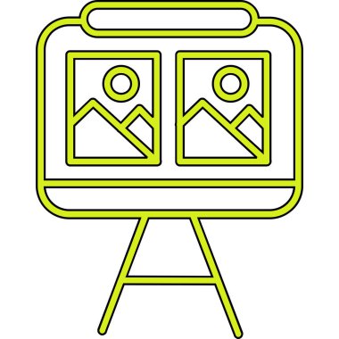 Modern simgenin vektör illüstrasyonu