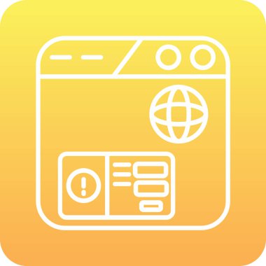 Tarayıcı simgesi soyut arkaplanda izole edildi