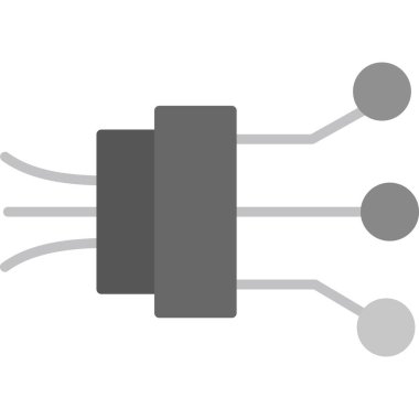 ağ bağlantısı düz vektör simgeleri