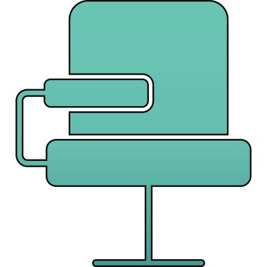 Mavi bir lambanın basit vektör çizimi