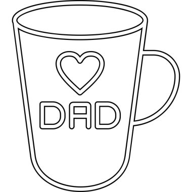 Kahve fincanı simgesi, satır biçimi