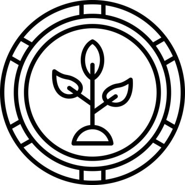 Ağaç simgesinin vektör illüstrasyonu