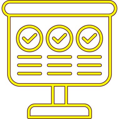 Kontrol listesi. Basit simge