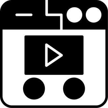 Oyuncu. Web simgesi basit illüstrasyon