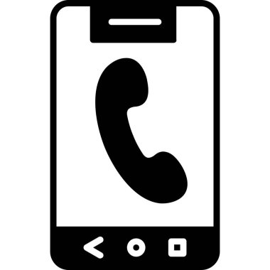 - Telefon. Web simgesi basit illüstrasyon