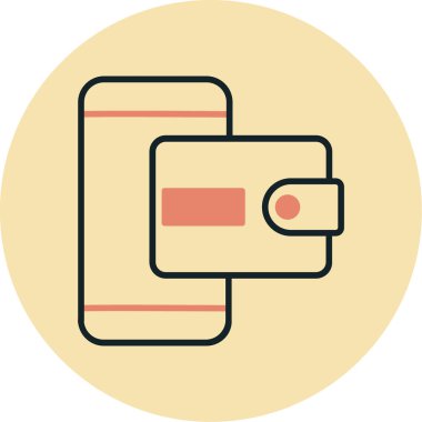 Kredi kartıyla. Basit resimleme