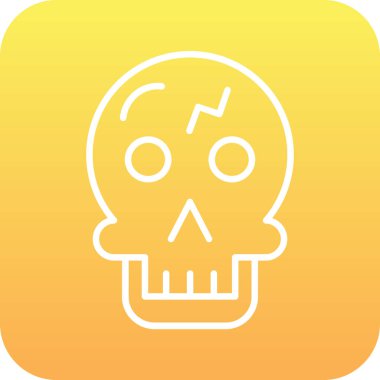 Kurukafa simgesi vektör illüstrasyonu