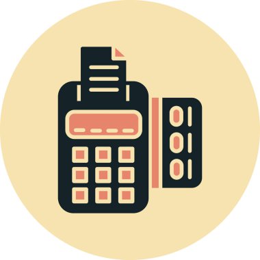 hesap makinesi simgesi vektör illüstrasyonu