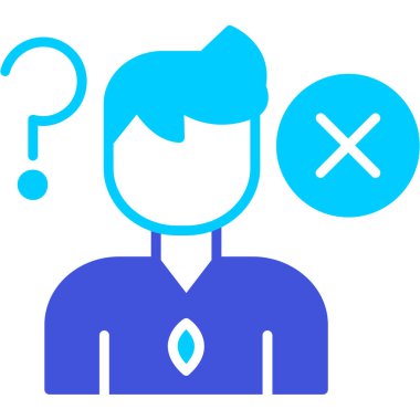 İş adamı. Web simgesi basit illüstrasyon