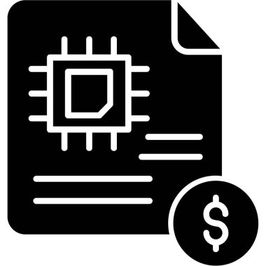 Para için. Web simgesi basit illüstrasyon