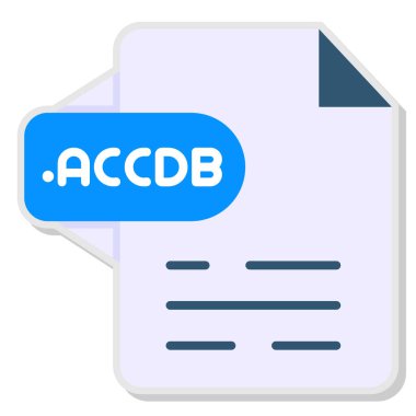 Dosya biçim simgesinin vektör illüstrasyonu