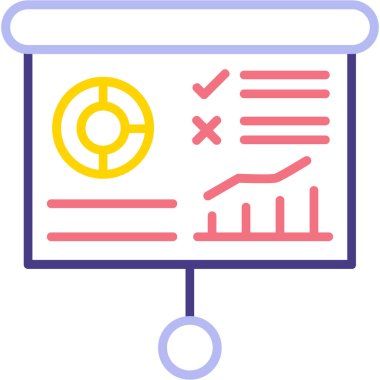 Analiz. Web simgesi basit illüstrasyon