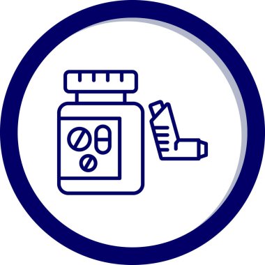 Tıbbi bir simgenin vektör illüstrasyonu