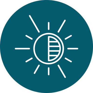 Güneşin vektör çizimi