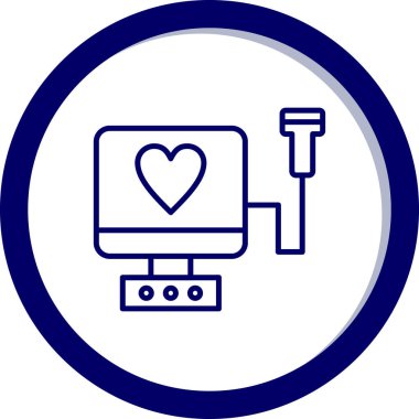 Bilgisayar monitörü. Basit resimleme