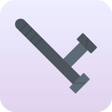 Modern b 'nin vektör illüstrasyonunda çekiç simgesi yok