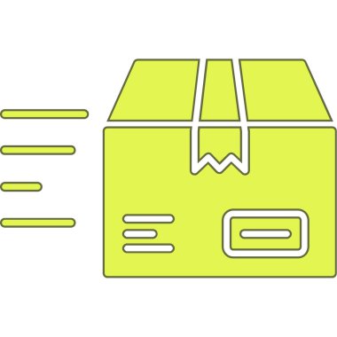 Vektör olarak kutu simgesi. Logotype