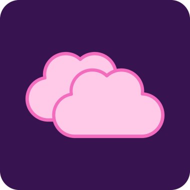 bulut web simgesi basit illüstrasyon