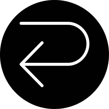 yön simgesi, vektör illüstrasyonu