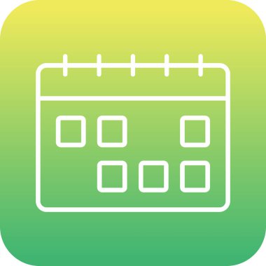 Takvim vektör simgesi modern illüstrasyon